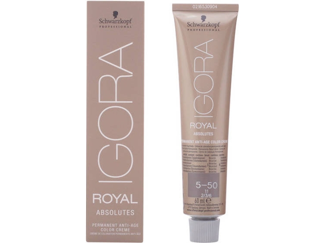 Tinte de Cabello SCHWARZKOPF Igora Royal Absolutes Anti-Edad Color Crema 5-50 (60 ml)