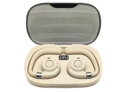 YEMAESRE Auriculares Abiertos con Carga de Agua Bluetooth Beige
