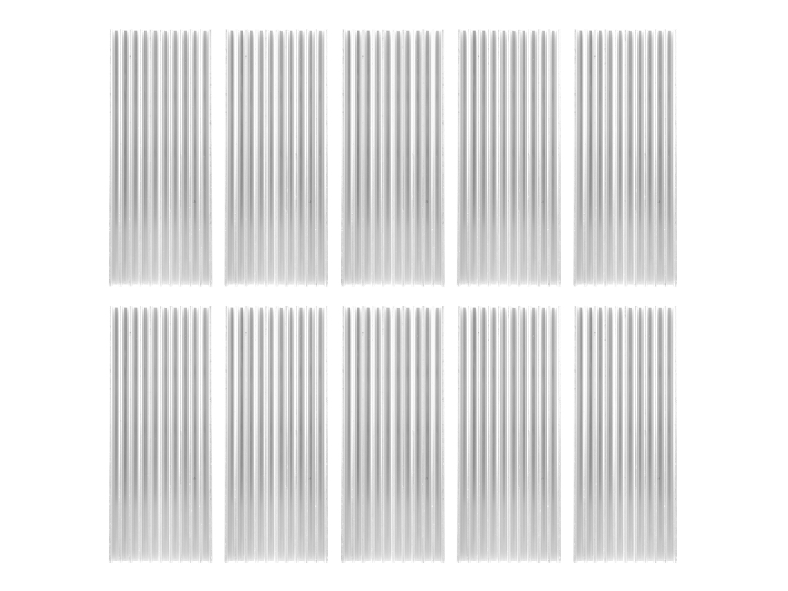 Veloriskku-10 Peças Dissipador De Calor De Alumínio Para Roteador Placa Mãe Memória Resfriamento 40x8x100mm