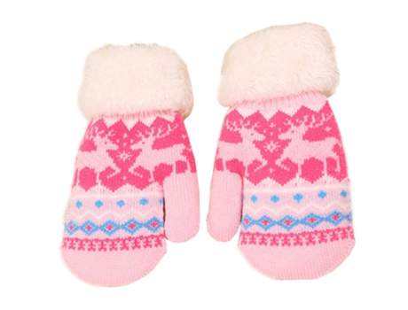 1 Par De Guantes Infantiles De Punto Navideños - Rosa - Middle Child Fawn 1 Par De Guantes Infantiles De Punto Navideños - Rosa - Middle Child Fawn...