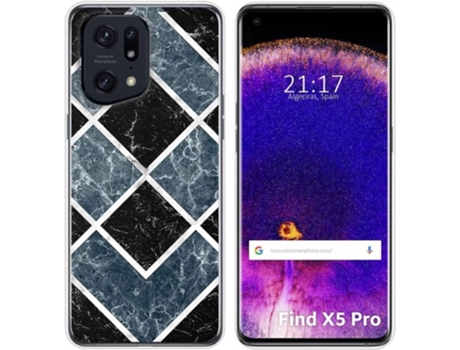 Carcasa para Oppo Find X5 Pro 5G TUMUNDOSMARTPHONE Dibujos Mármol 06 Multicolor