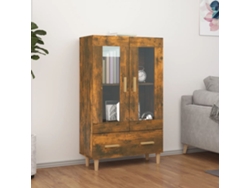Lovely Home Armario Alto 70X31X115 Cm Madera Procesada Roble Ahumado