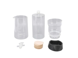 Vaso reutilizable para café helado, vidrio de borosilicato, 400 ml, con antigoteo, transparente, ajustable, desmontable, otros