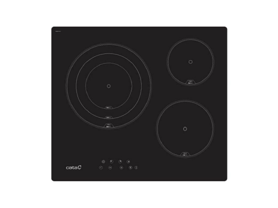 Placa de Vitrocerâmica CATA Tt6003 (Eléctrico - 68 cm - Negro)