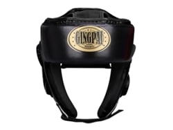 Casco de boxeo negro con protección completa para la barbilla y la cara (talla XXL)