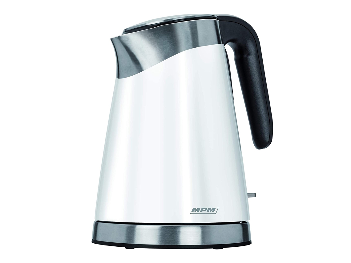 Hervidor Agua Eléctrico, 1,7l, Sin Bpa, Acero Inox., Resistencia Oculta, Inalámbrico, Apagado Automático Mpm Mcz-56 Blanco