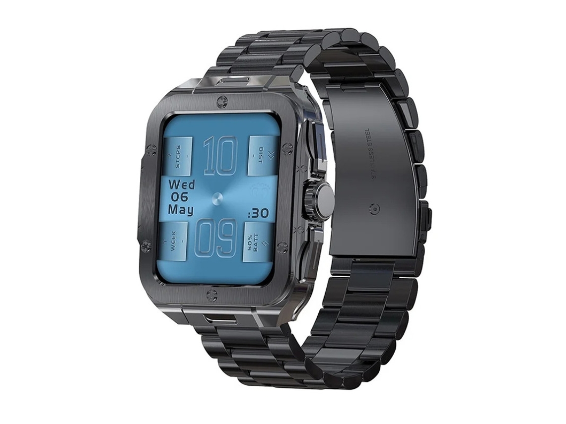 Reloj inteligente 185 con pantalla táctil completa, monitor de ritmo cardíaco, SpO2, sueño, 20 modos deportivos, fitness, asistente de voz, Bestvite