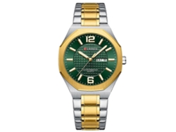 Reloj Curren para hombre con brazalete de acero, calendario y movimiento de cuarzo, ideal para negocios.
