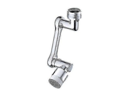 Extensión de grifo antisalpicaduras con filtro y caño pivotante de 1080° para cocina.