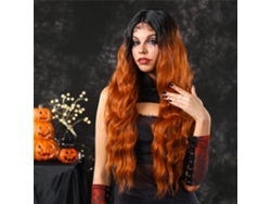 Peruca De Lace Com Cachos Para Cosplay E Uso Diário Feminino