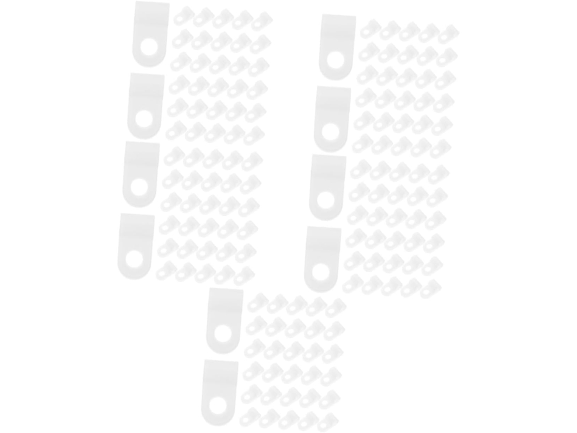 500 Clips De Nailon Para Cables, Ideales Para Organizar Cables Y Sujetar Luces Exteriores.