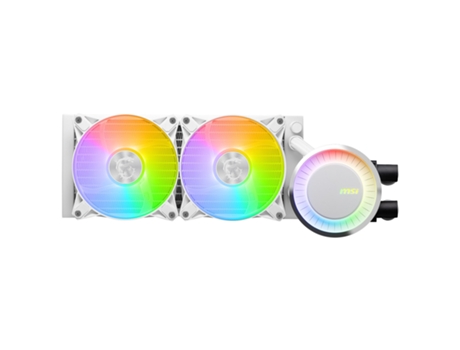 MSI MAG CORELIQUID E240 WHITE sistema de refrigeración para ordenador Placa base, Procesador Liquid cooling kit 12 cm Blanco
