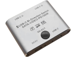 Conmutador Divisor Kvm Bidireccional Usb-c De 8k Y 60hz
