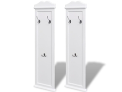 Maison Exclusive - Percheros 2 Unidades Blancos