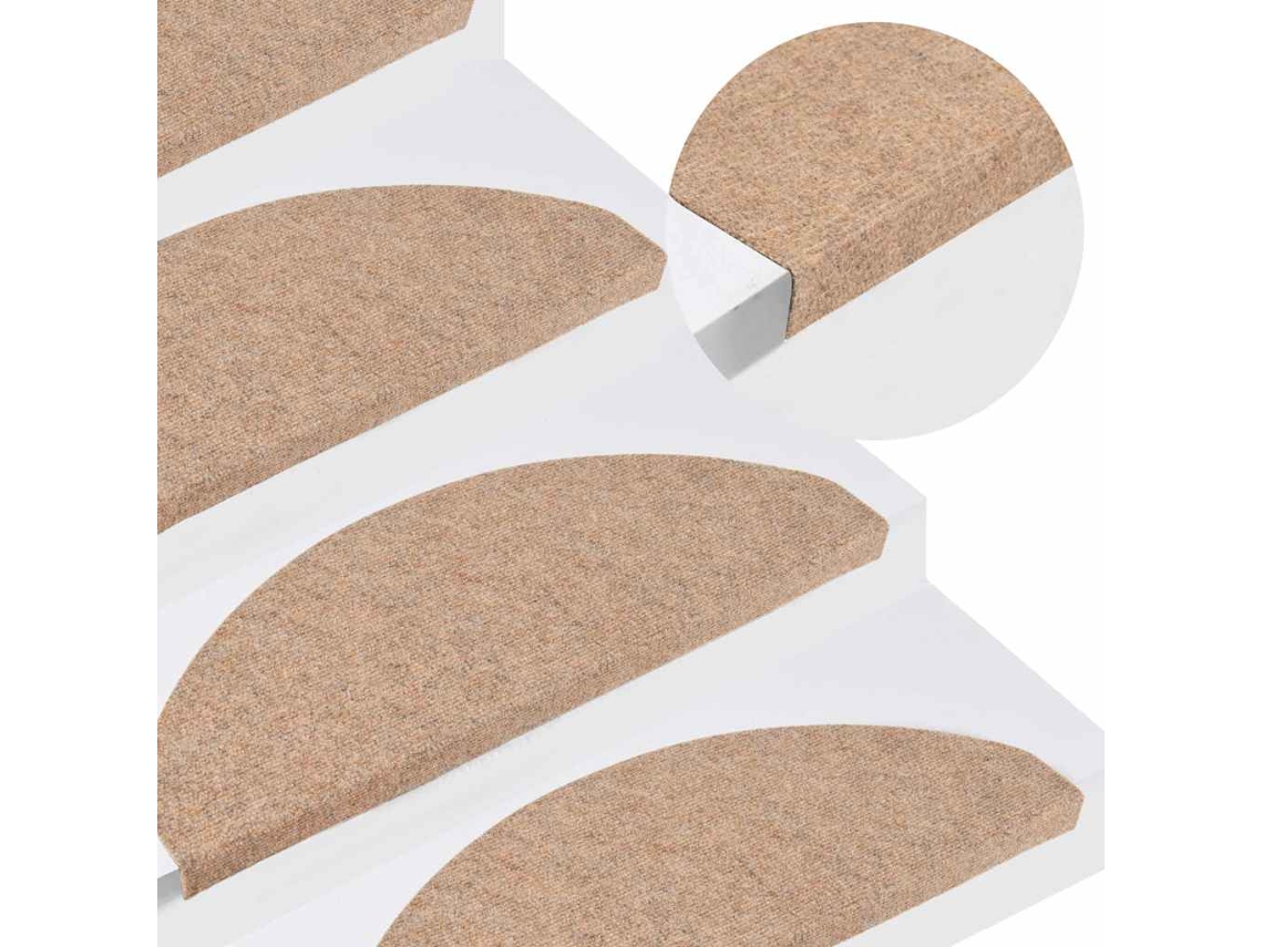 Alfombrillas Autoadhesivas De Escalera 10 Uds 65x22,5x3,5 Cm