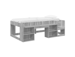 Maison Exclusive - Cama Infantil Con Almacenamiento Sonoma Gris 98.5 X 200 Cm