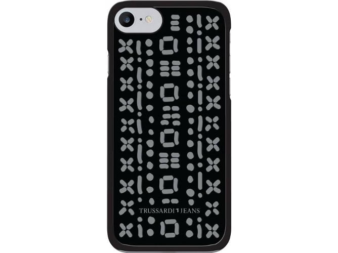 Funda iPhone 6, 6s, 7, 8 TRUSSARDI Stitches Negro