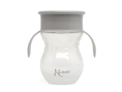 Vaso de Aprendizaje 360º Paso 3 con Asas Grises KIOKIDS