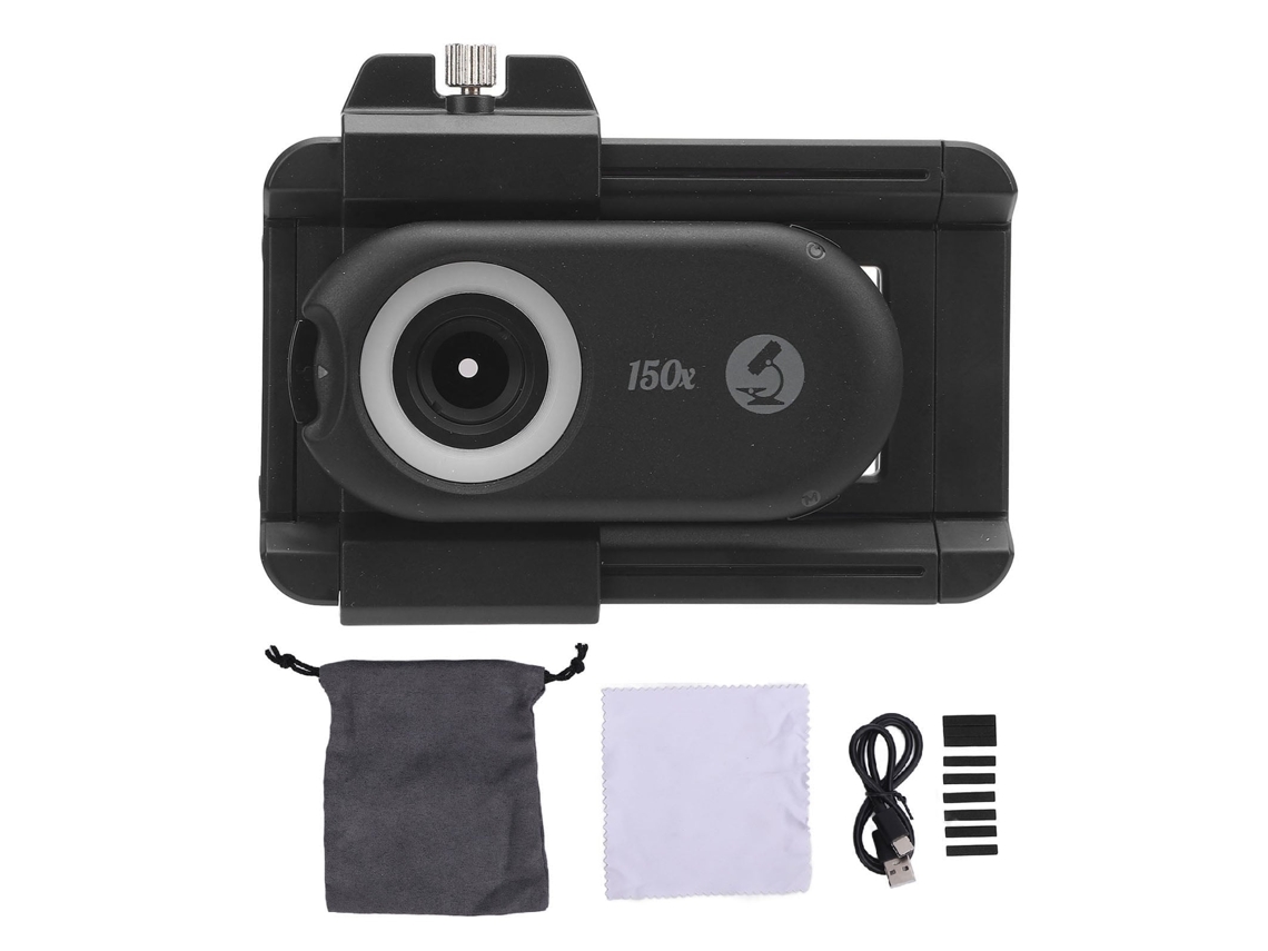 2026-lente Microscopio Para Teléfono, Lupa Clip-on Portátil 150x, Lente Microscópica De Bolsillo Para Teléfonos Móviles