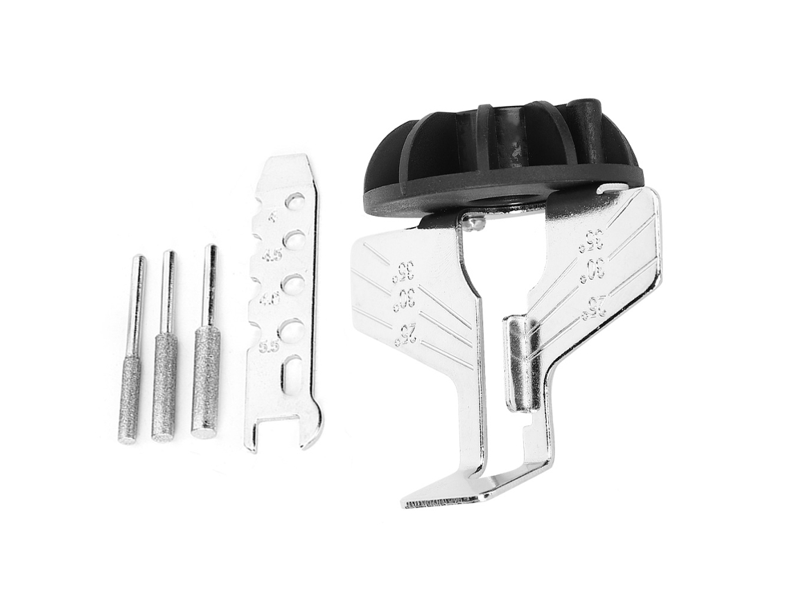 Herramienta para afilar hojas de sierra en taladros eléctricos y herramientas para trabajar la madera.