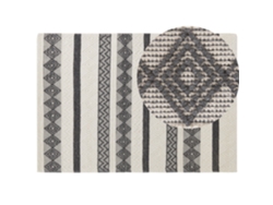Alfombra de pelo corto BELIANI Davutlar de Lana Gris 160x230