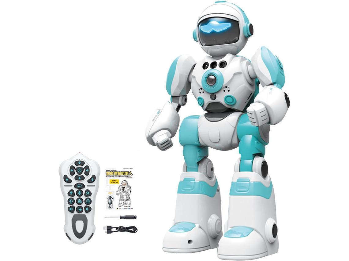 Robot De Control Remoto Con Sensor De Gestos, Canto, Baile, Control De Voz, Robot De Juguete Para Regalo, CHRUI Blue
