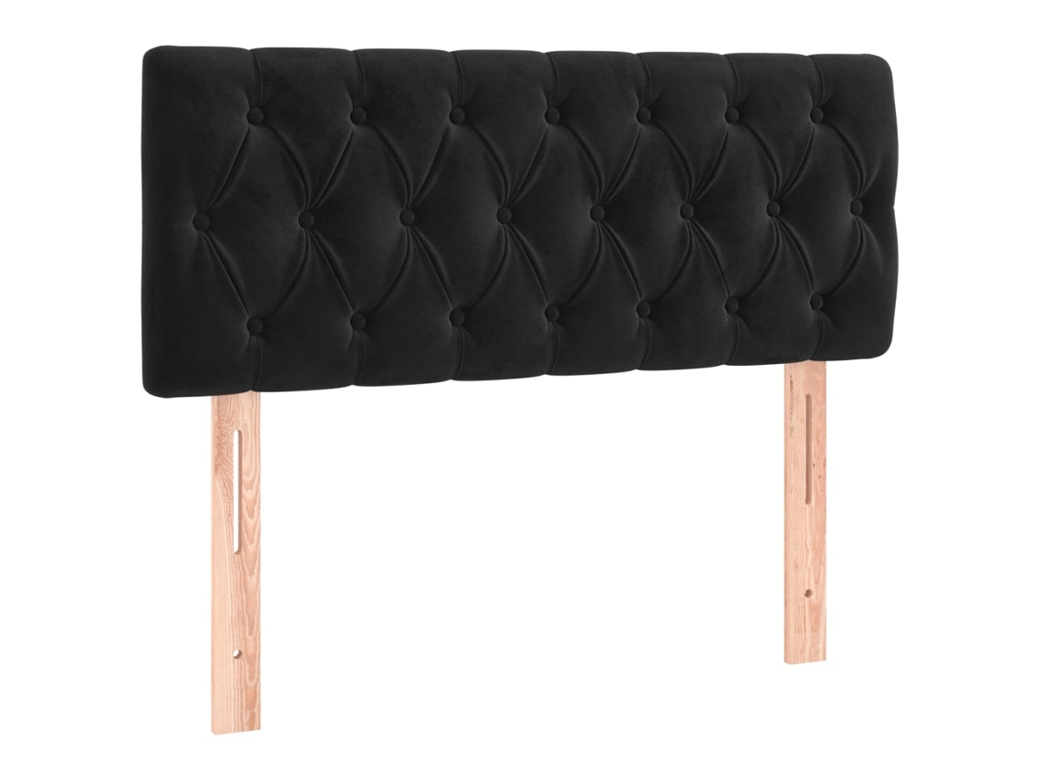 Maison Exclusive - Cabecero De Terciopelo Negro 100x7x78/88 Cm