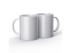 2 Tazas De Cerámica Blanca Para Personalizar 425 Ml - Cricut