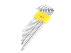 Juego de 7 llaves Allen con punta esférica extendida, kit de reparación profesional, herramienta manual