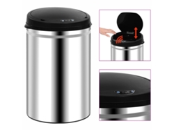 Contenedor de Basura con Sensor Automático de Acero Inoxidable 30 L
