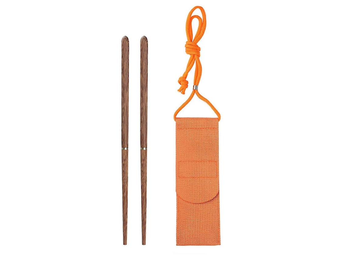 Juego de palillos plegables para exteriores con bolsa de almacenamiento, portátiles e ideales para viajar. Nostalgia88
