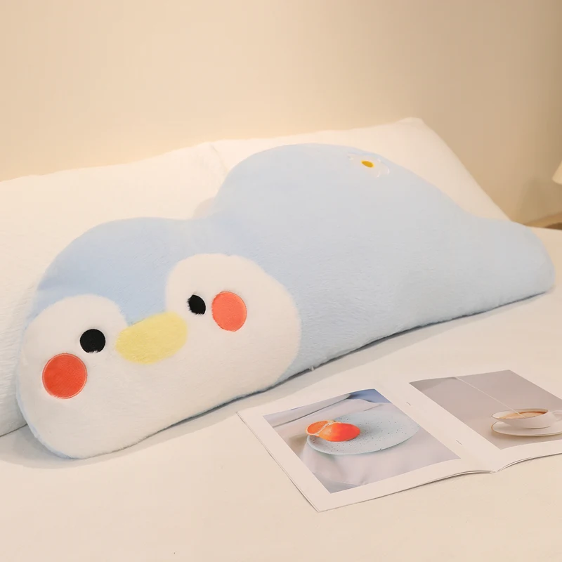 (pingüino 80cm) Bonita Almohada Con Forma De Animal Para Adultos, Suave Y Cómoda.