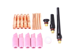 Kit De 24 Piezas Consumibles Para Soplete Tig Wp17/18/26: Aislador, Tapa Posterior, Caleya, Cuerpo De Caleya, Copa Cerámica De Alúmina