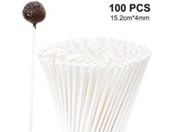 100 Palitos Para Lollipop De Papel, 152*4mm, Material Seguro Para Comida, Multiusos Para Fiesta Y Manualidades