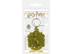Llavero de metal con el escudo de Hufflepuff de Harry Potter B.active