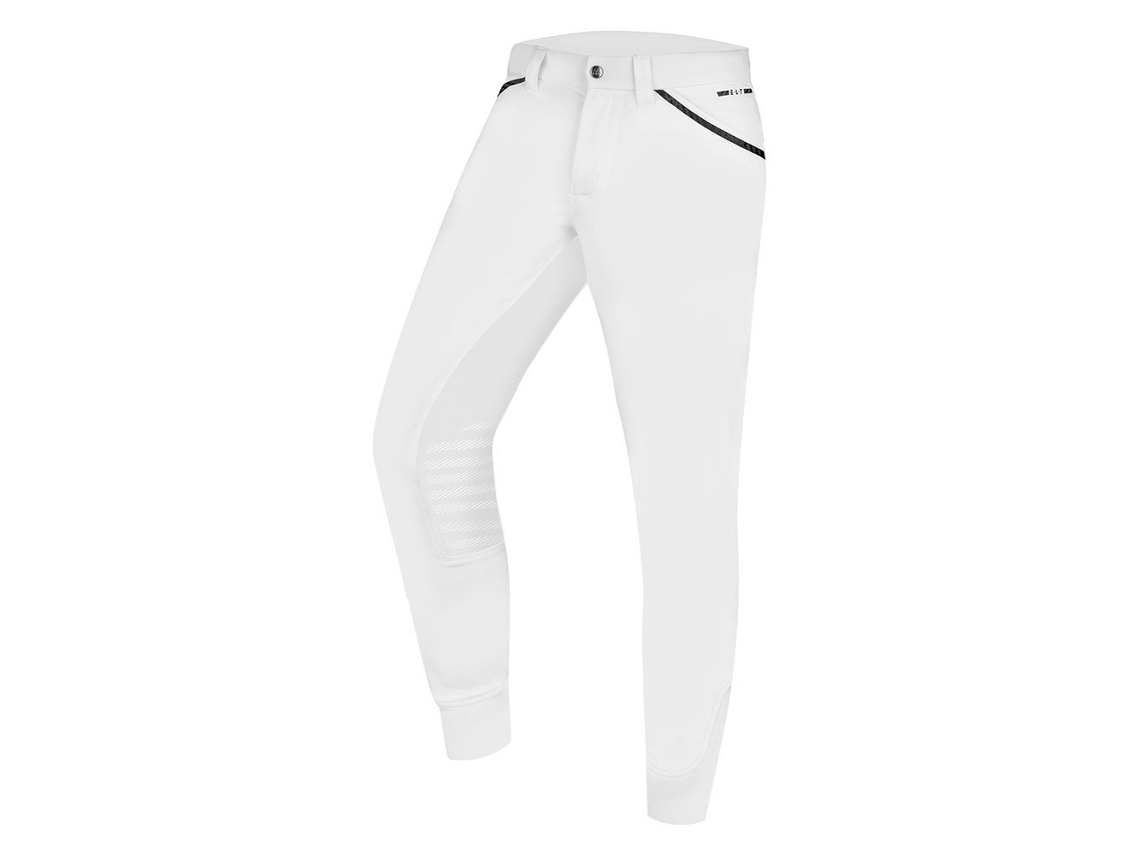 E.L.T. Calça de Montar com Reforço de Joelho de Silicone Mailo Branco 56E.L.T.