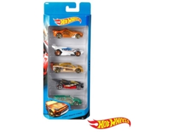 Coches HOT WHEELS Packs de 5 Vehículos (Edad Mínima: 3 Años - 11 x 4,5 x 26 cm- Artículo Surtido)