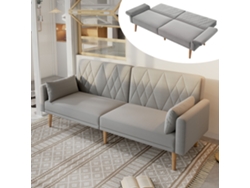 Sofá Pequeño 2 Plazas - Sofá Cama Con Función De Descanso - Gris