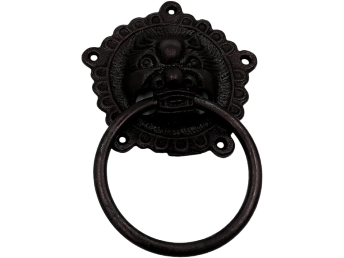Aldaba De Hierro Robusta Fundido 15 Cm, Duradero, Resistente, Calidad, Elegante