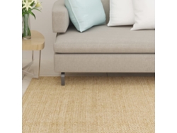 Alfombra De Sisal Natural 100x100 Cm