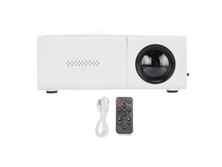 Proyector LED de 1080p con corrección automática y duplicación de pantalla con o sin cable
