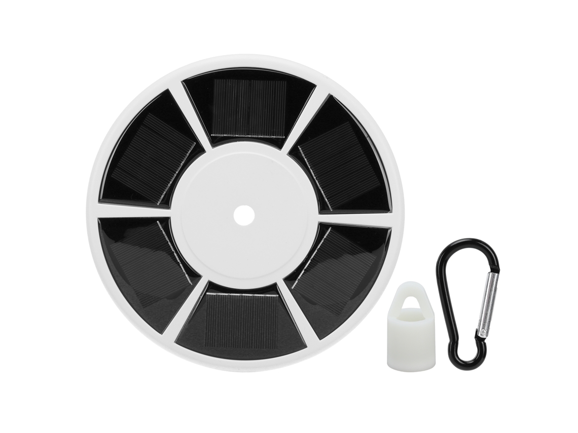 Lámpara solar Bj-Led para mástiles, resistente al agua, ideal para tiendas de campaña y jardines de villas.