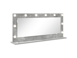 Espejo De Tocador Rectangular Gris Concreto 100 X 45 X 18 Cm