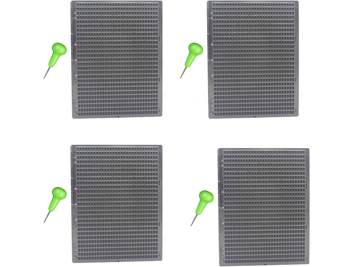 Pizarra Braille Portátil De Plástico De 4 X 27 Líneas Y 30 Cuadrículas.