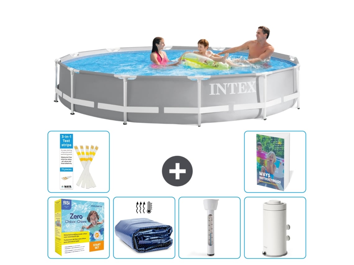 Intex Piscina Prism Frame Redonda - 366x76 Cm - 7-peças S10