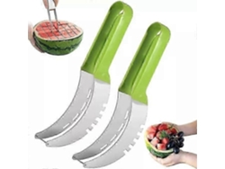 Cortador de frutas multifuncional 2 en 1 de acero inoxidable