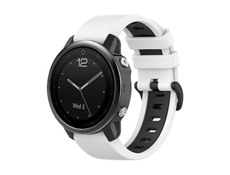 Correa Smartwatch Para Garmin Fenix 5S 22Mm Blanco-Negro VENISYMLIS