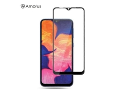 Película protectora de pantalla de vidrio templado con borde curvo 3D y pegamento completo compatible con Samsung Galaxy A10 Facpoet
