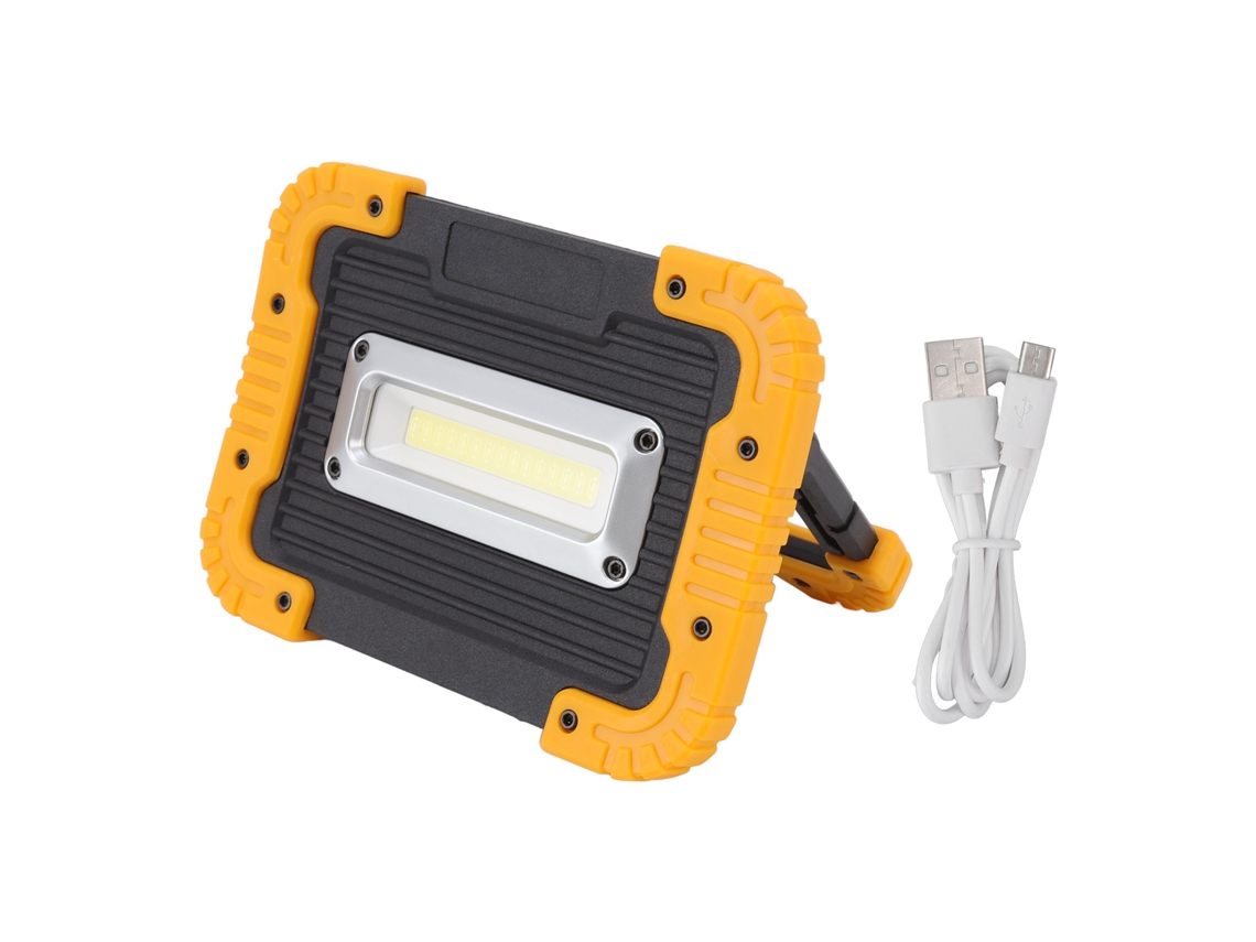 Linterna de trabajo portátil BJ COB con carga USB, luz de emergencia impermeable para reparaciones al aire libre con batería
