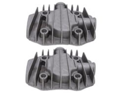 2 piezas de cabezal de cilindro para compresor de aire 2.5/3p de aluminio de 48 mm x 62 mm, piezas de refrigeración